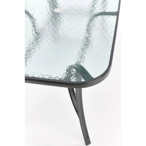 Antony utebord - Grå metall / Glas + Rengöring för möbler Antony utebord - Grå metall / Glas + Rengöring för möbler