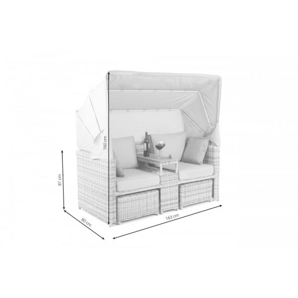Sandhamn loungesoffa i konstrotting - Natur Sandhamn loungesoffa i konstrotting - Natur