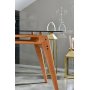 Palace matbord 160 cm - Ek/glas