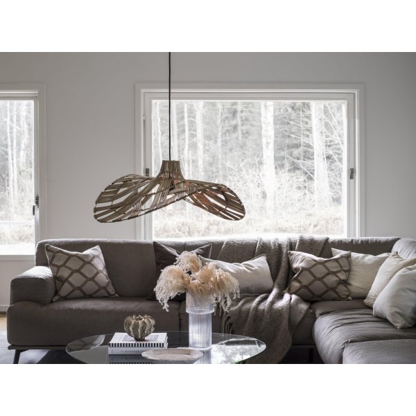 Plafonnier Wella pour extérieur - Rotin - 81 cm Plafonnier Wella pour extérieur - Rotin - 81 cm