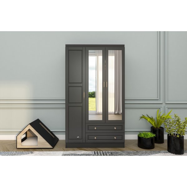 Armoire Bahar 105 x 50 x 210 cm - Anthracite