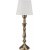 Lampe  poser Thrse - Blanc cass/laiton antique - 51 cm