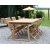 Saltö utematgrupp matbord 240x100 cm med 6 st matstolar - Teak + Träolja för möbler