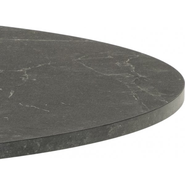 Ibiza eettafel 110 cm - Zwart marmer