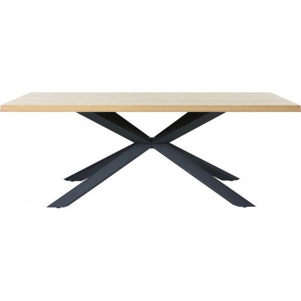 Table à manger Sky en chêne avec pieds croisés - 200x100 cm Table à manger Sky en chêne avec pieds croisés - 200x100 cm