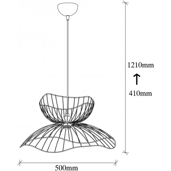 Faraday taklampa - Svart Faraday taklampa - Svart