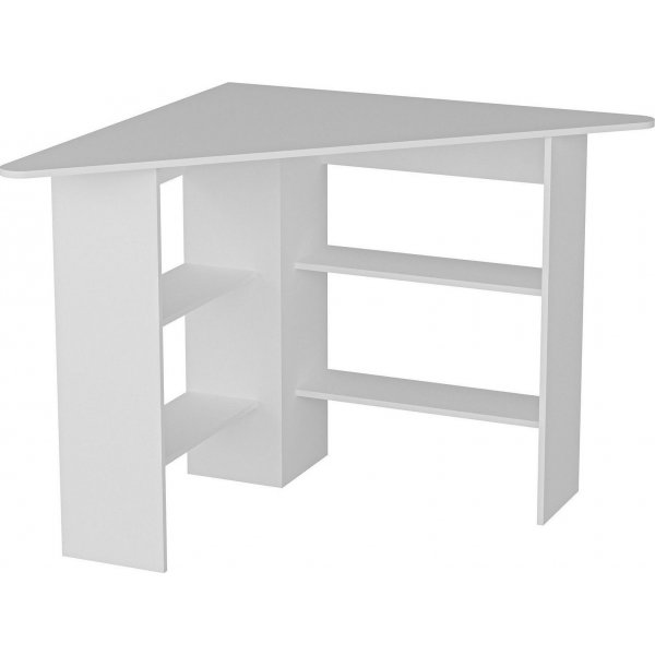 Corner hrnskrivbord 80x80 cm - Vit