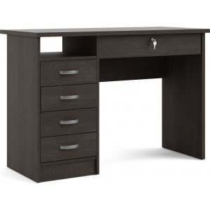 Bureau Function Plus avec 4 tiroirs 109,3 x 48,5 cm - Marron fonc