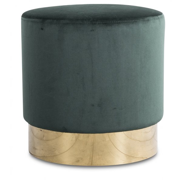 Sittpuff Isabelle 42 cm - Grn (Sammet)/Mssing