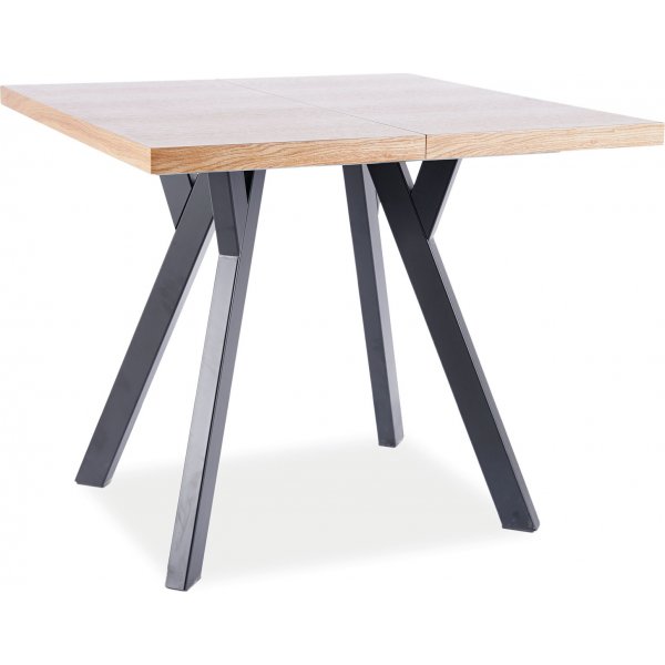 Merlin matbord 90-240 cm - Ek/svart