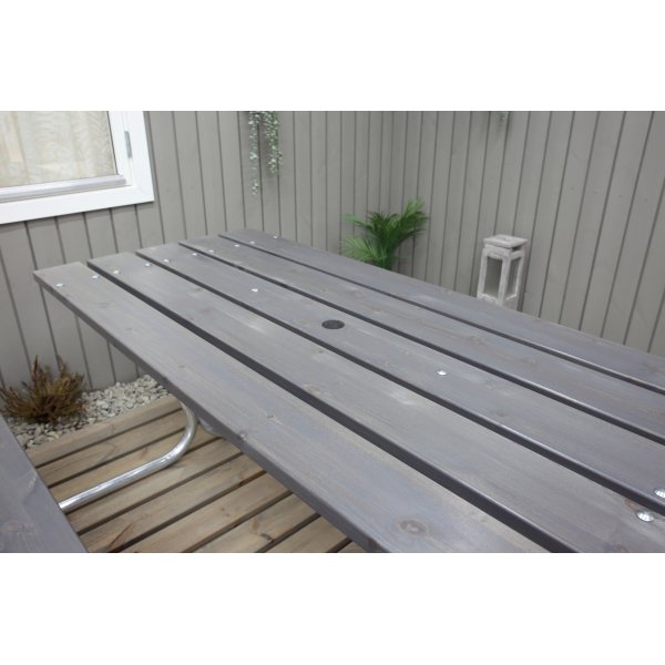 Stabiele bankenset zonder rugleuning - Grijs