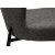 Chaise de comptoir Glam - Boucle gris galet/noir