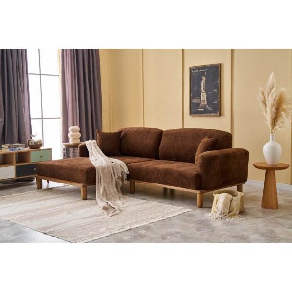 Reims divansoffa vänster - Brun Reims divansoffa vänster - Brun