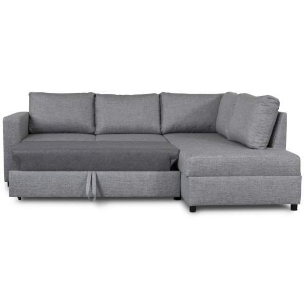 Trn bddsoffa med ppet avslut - Hger + Textilrengring fr mbler