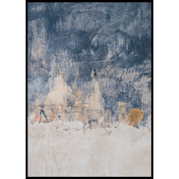 BLUE, WHITE & GOLD - Poster 50x70 cm