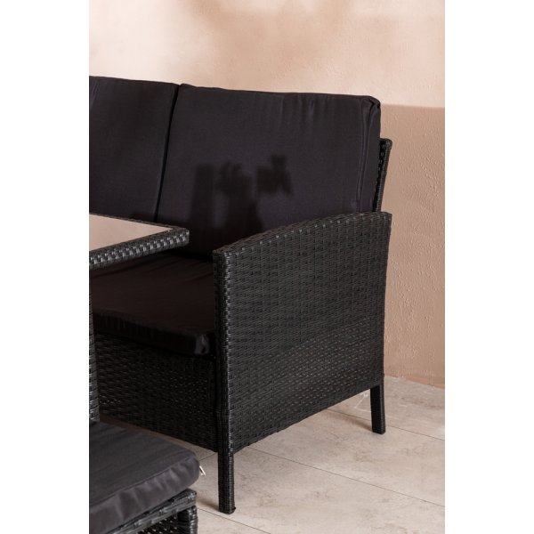 Groupe de canapé d\\\'angle Knock - Noir Groupe de canapé d\\\'angle Knock - Noir