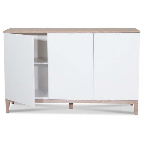 Borgholm sideboard - Vit / Ek