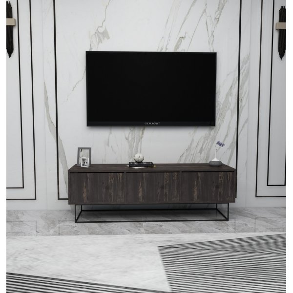 Meuble TV Kordon - Marron foncé Meuble TV Kordon - Marron foncé