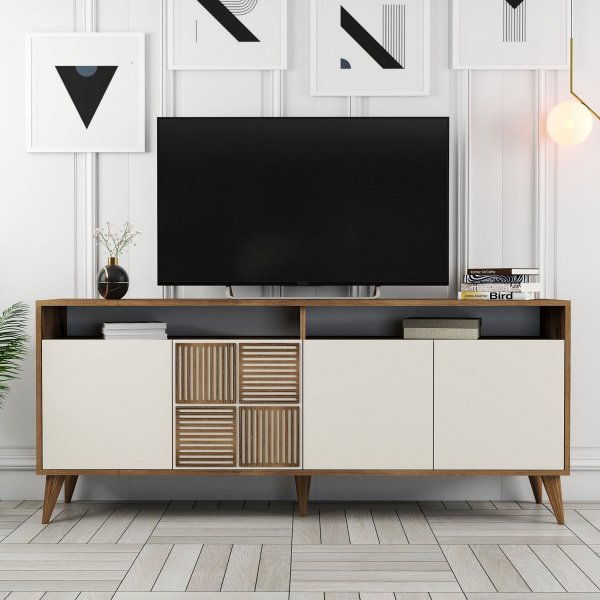 Buffet Milan 180 cm - Noyer/crme