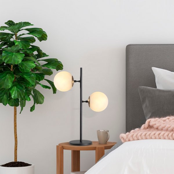 Lampe à poser à facettes ready - Noir Lampe à poser à facettes ready - Noir