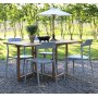Matgrupp Salt� teak: Slagbord i teak inklusive 4 st Abbe stolar