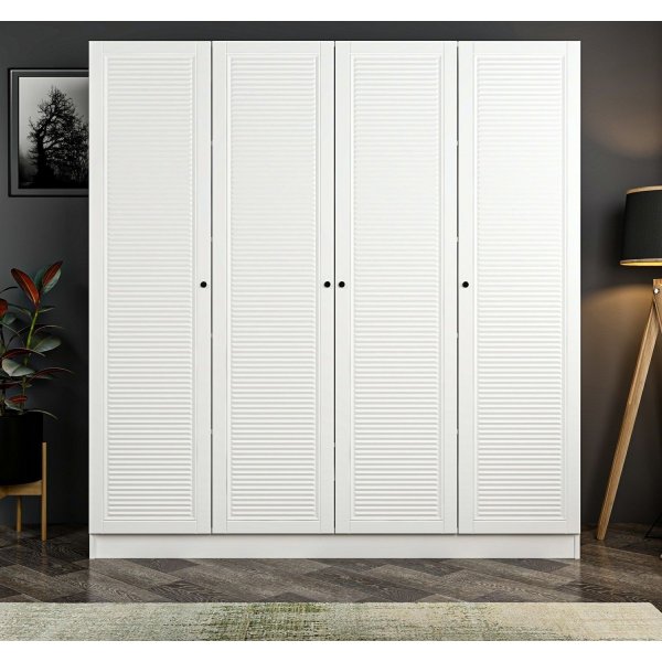 Armoire Larett 180 cm - Blanc Armoire Larett 180 cm - Blanc