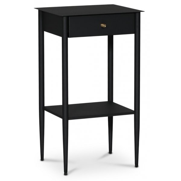 Flash sngbord - Svart metall / Mssing