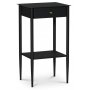 Flash sngbord - Svart metall / Mssing