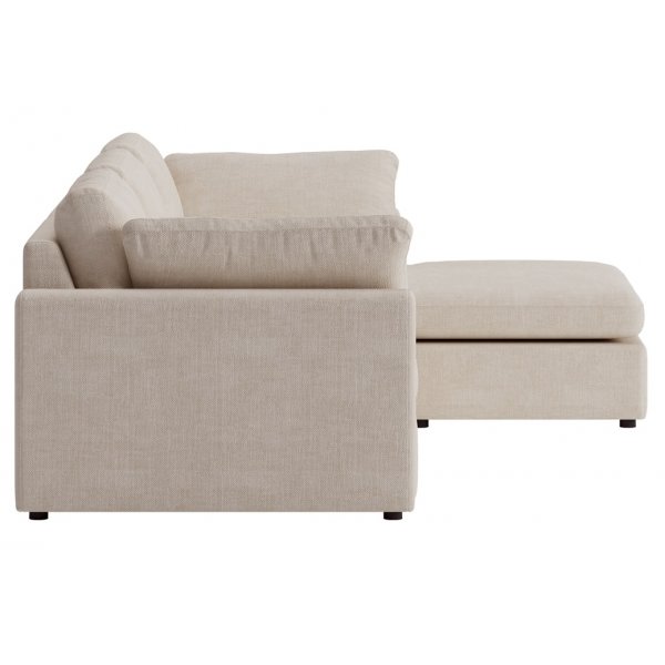 Moby beige divansoffa 296 cm - soffa med vndbar divan