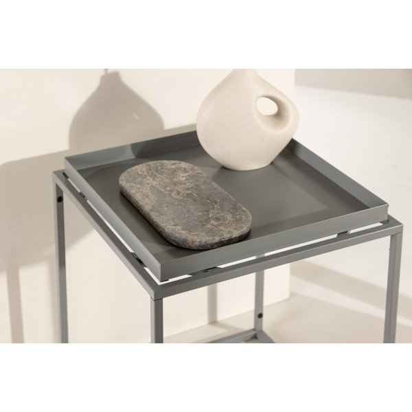 Table d'appoint Porto 45 x 45 cm - Gris foncé Table d'appoint Porto 45 x 45 cm - Gris foncé