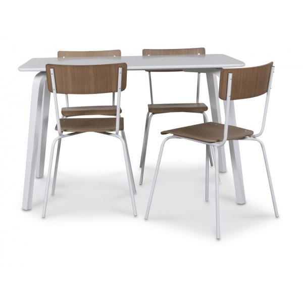 Visby vitt matbord 120x80 cm