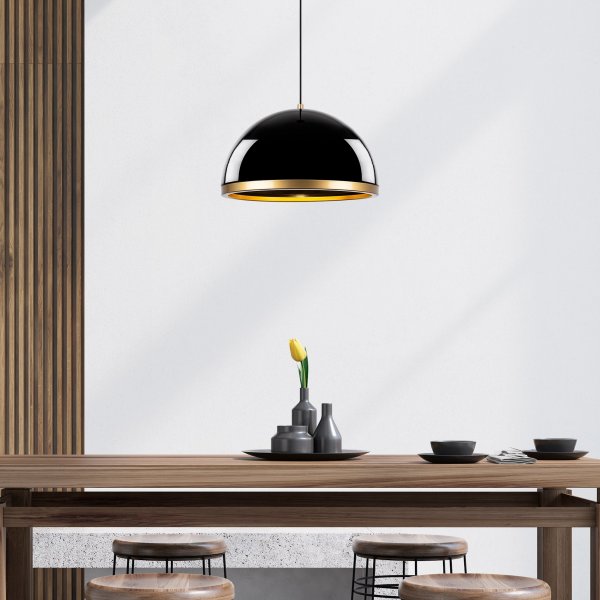 Plafonnier Fender 11535 - Noir/or Plafonnier Fender 11535 - Noir/or