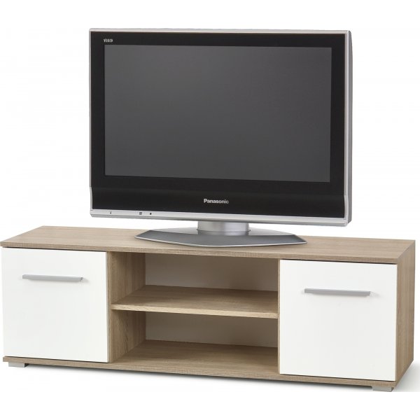 TV-bänk Abdel - Vit/ek TV-bänk Abdel - Vit/ek