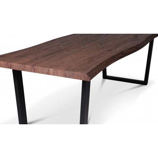 Table à manger Bretagne 240x100 cm - Marron/noir Table à manger Bretagne 240x100 cm - Marron/noir