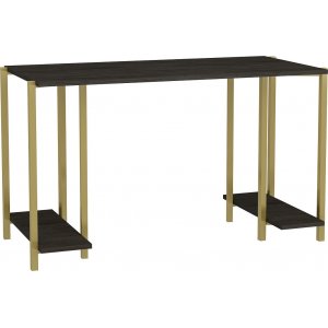 Academy skrivbord 125,2 x 60 cm - Guld/mörkgrå - Övriga kontorsbord & skrivbord, Skrivbord, Kontorsmöbler