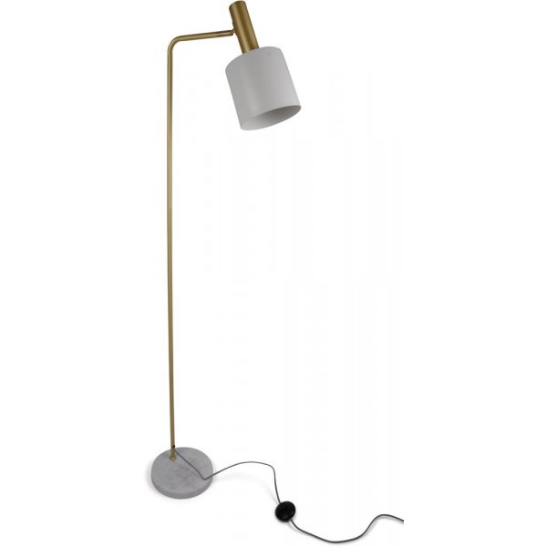 Golvlampa Evesham - Guld/vit