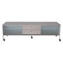 Mediabnk Alessi - 180 cm (ljus ek / vit)