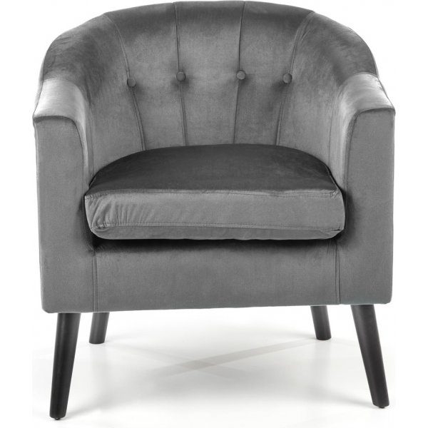 Fauteuil Aric - Gris/noir Fauteuil Aric - Gris/noir