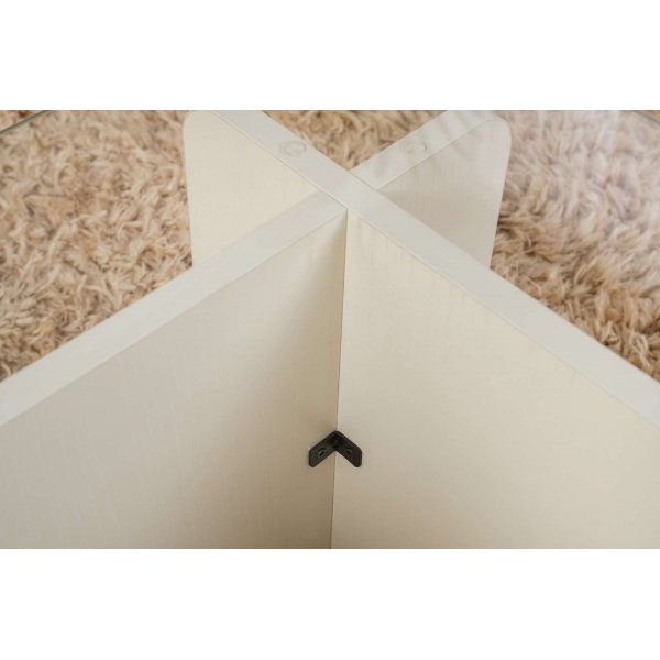 Flavio soffbord 105 x 65 cm - Vit