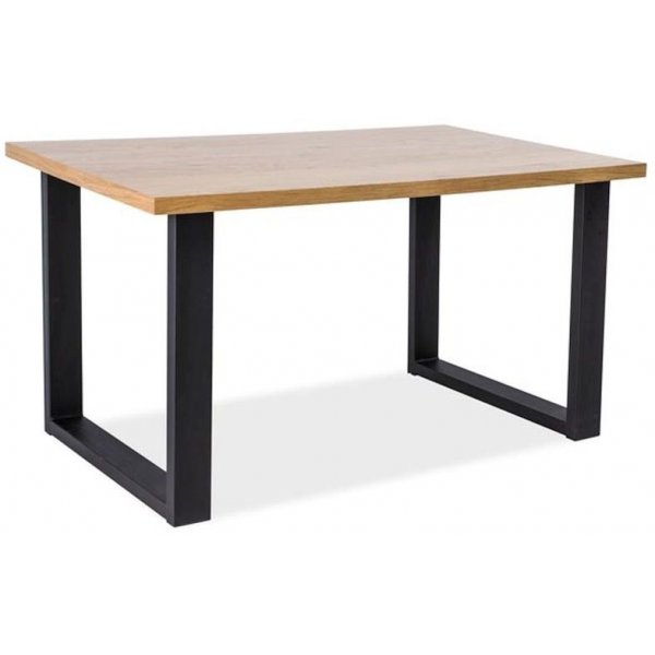 Aubrianna soffbord 110 x 60 cm - Svart/oljad ek