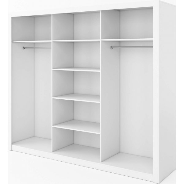 Armoire blanche de 250 cm de large Armoire blanche de 250 cm de large