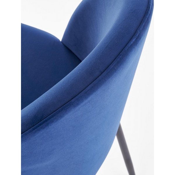 Chaise de salle à manger Noble - Bleu foncé Chaise de salle à manger Noble - Bleu foncé