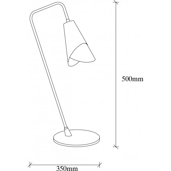 Pacman bordslampa - Svart/vintage