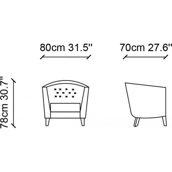 Anatolia fåtölj - Ljusbrun Anatolia fåtölj - Ljusbrun