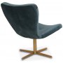 Tulpan designftlj - Petrol (Sammet) / Mssing