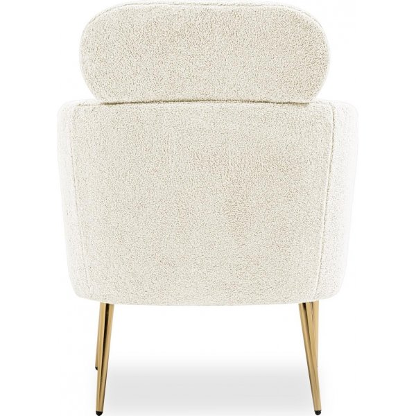Fauteuil Calise - Blanc crème Fauteuil Calise - Blanc crème