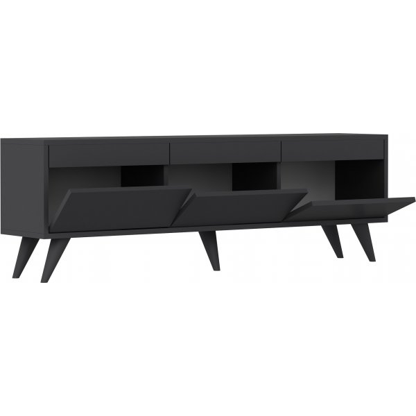 TV-bänk 150 cm bred antracit TV-bänk 150 cm bred antracit