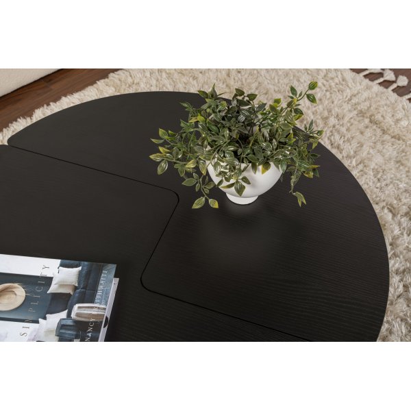 Moira soffbord Ø90 cm - Svart Moira soffbord Ø90 cm - Svart