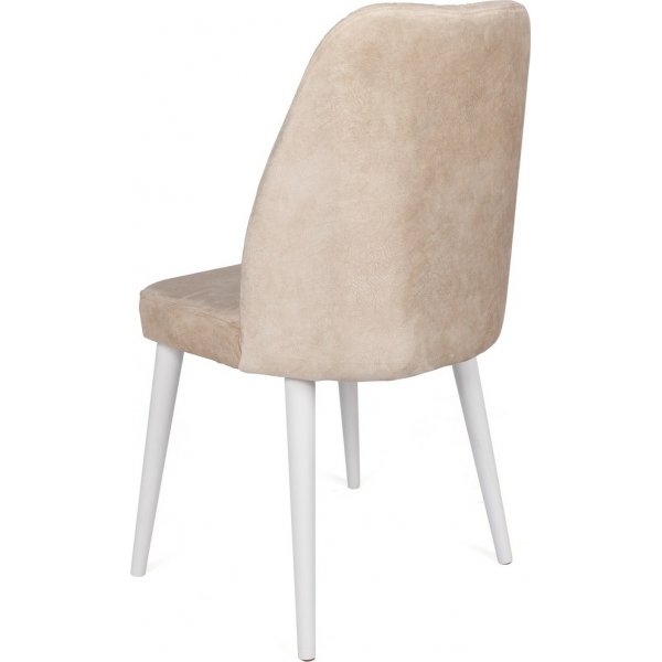 Ensemble de chaises de salle à manger Alfred - Beige/blanc Ensemble de chaises de salle à manger Alfred - Beige/blanc