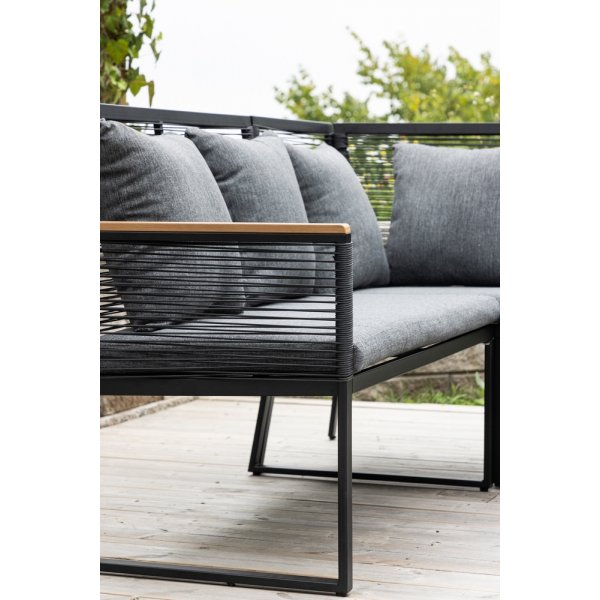 Dallas soffgrupp - Svart/grå Dallas soffgrupp - Svart/grå